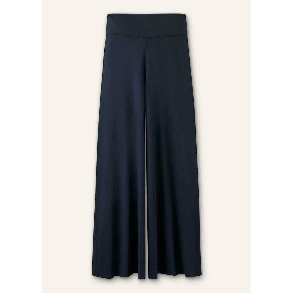 ME+EM Super Wide Palazzo Pant Soft Modal Jersey Color Navy Size 2 New With Tags